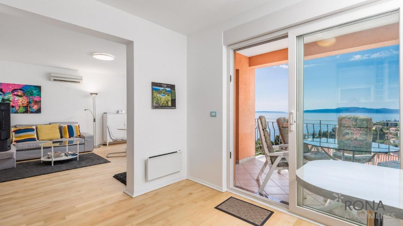 Rona Spacious Apartment With A Panoramic View Ičići Esterno foto